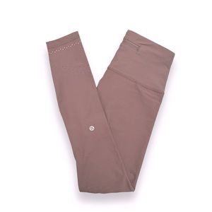 EUC Lululemon Whitespace Lab In Focus SenseKnit Run Tight 28” Lunar Rock size 6